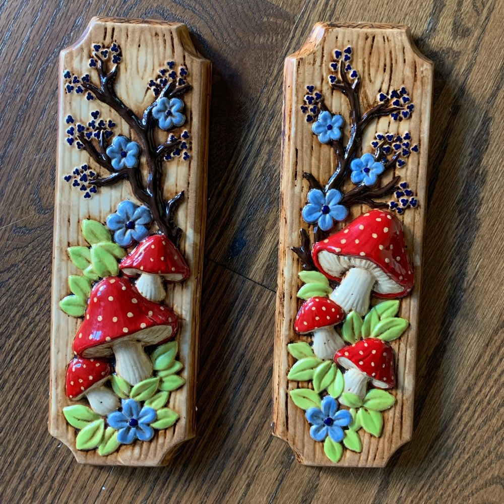 Vintage mushroom decor
